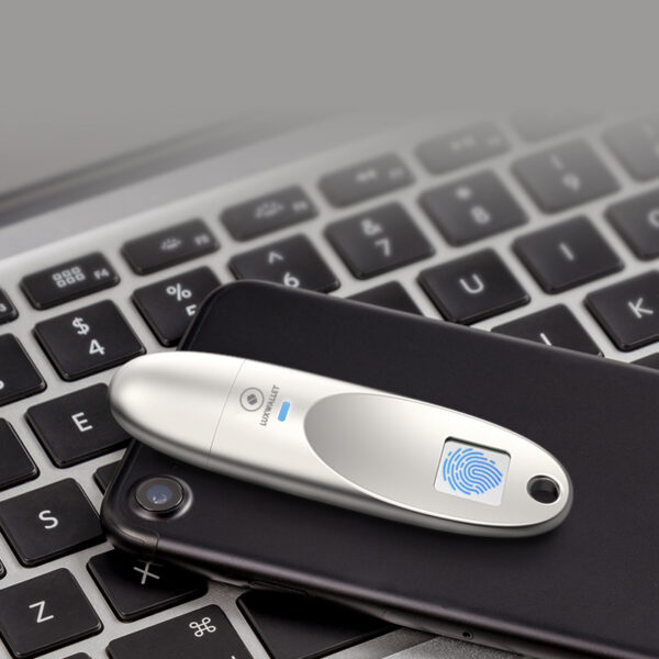 LUXWALLET® Infinity Series - Vingerafdruk 128GB USB 3.0 Stick Kluis AES256 Encryptie + Luxe Pouch - Afbeelding 4