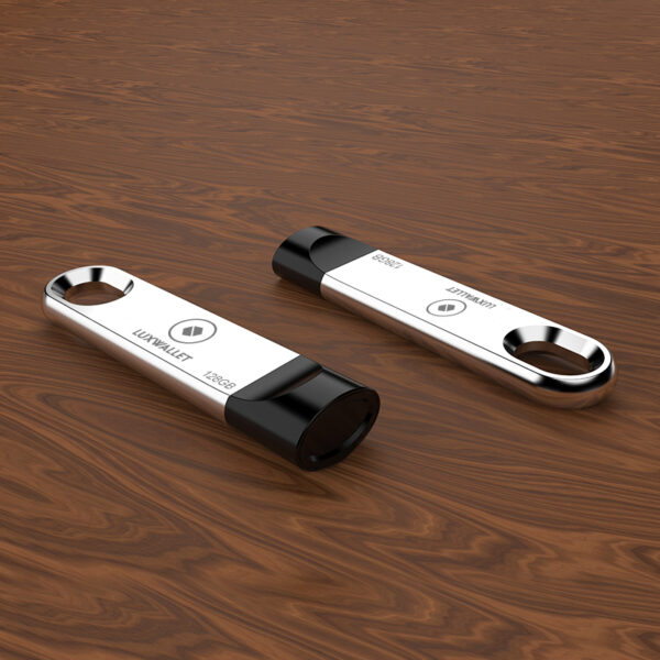 LUXWALLET® XPRO USB Stick - 128GB Stick - USB 3.0 - 80mbp/s Hoge Snelheid - Stootbestendig Design - Zilver - Afbeelding 5