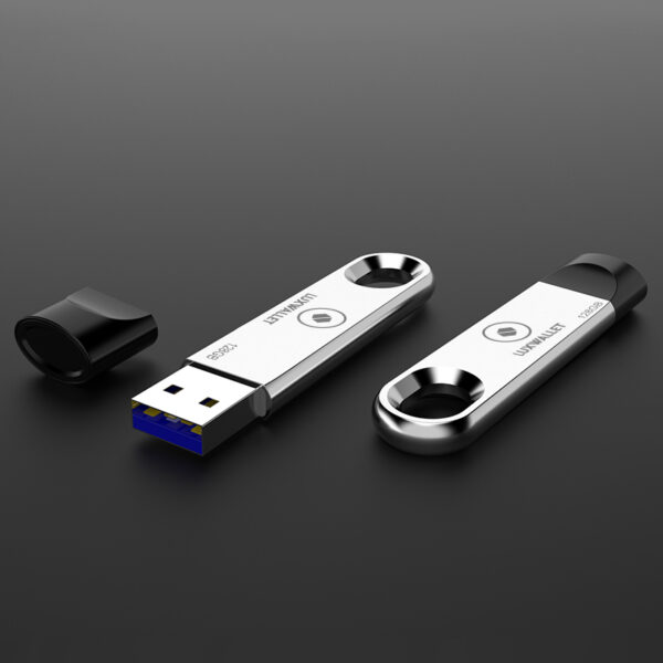 LUXWALLET® XPRO USB Stick - 128GB Stick - USB 3.0 - 80mbp/s Hoge Snelheid - Stootbestendig Design - Zilver - Afbeelding 6