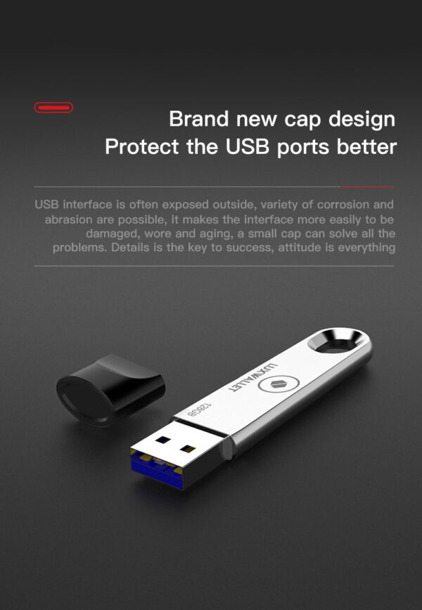 LUXWALLET® XPRO USB Stick - 128GB Stick - USB 3.0 - 80mbp/s Hoge Snelheid - Stootbestendig Design - Zilver - Afbeelding 10