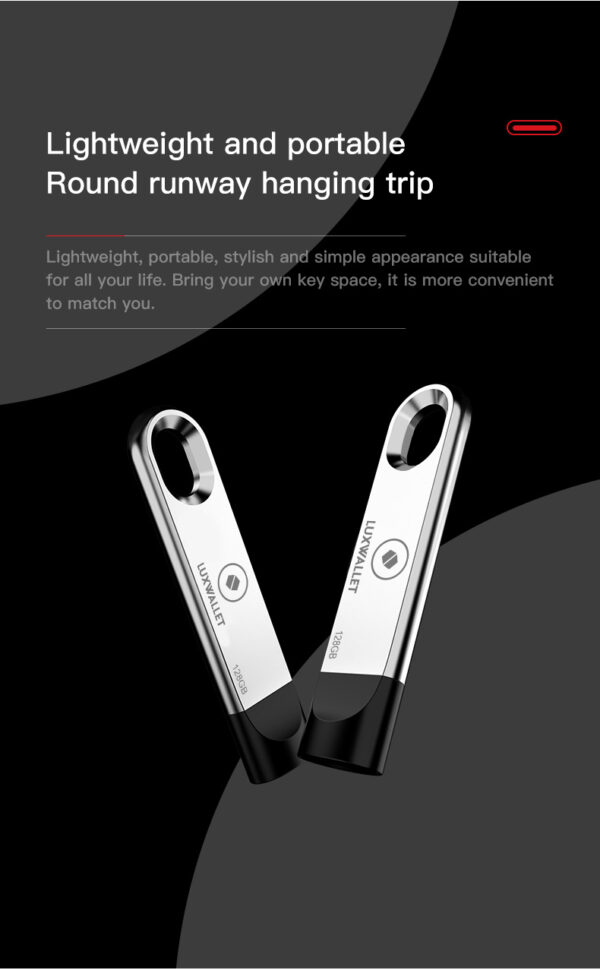 LUXWALLET® XPRO USB Stick - 128GB Stick - USB 3.0 - 80mbp/s Hoge Snelheid - Stootbestendig Design - Zilver - Afbeelding 12