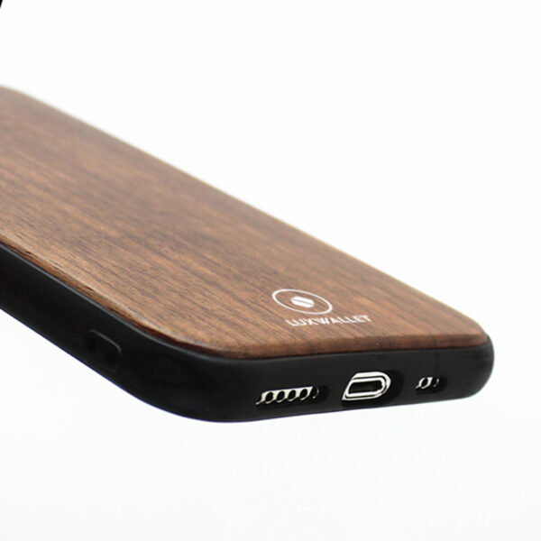 LUXWALLET - Walnut - iPhone 11 PRO Houten Hoesje - Back Cover TPU Case met Echt Hout - Afbeelding 7