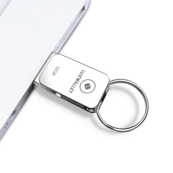 LUXWALLET PD5 Mini USB Stick 32GB USB-C Type-C OTG USB 3.0 Flash Drive – Geheugen – Zilver - Afbeelding 3
