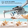 LUXWALLET Nocchi PRO 4D - 30 KM/h - 230 Gram- 5Ghz WiFI GPS Drone (500 meter)- 4K Foto - Live Video  Quadcopter - Wide Angle + 2 Accu + Opbergcase - Afbeelding 6