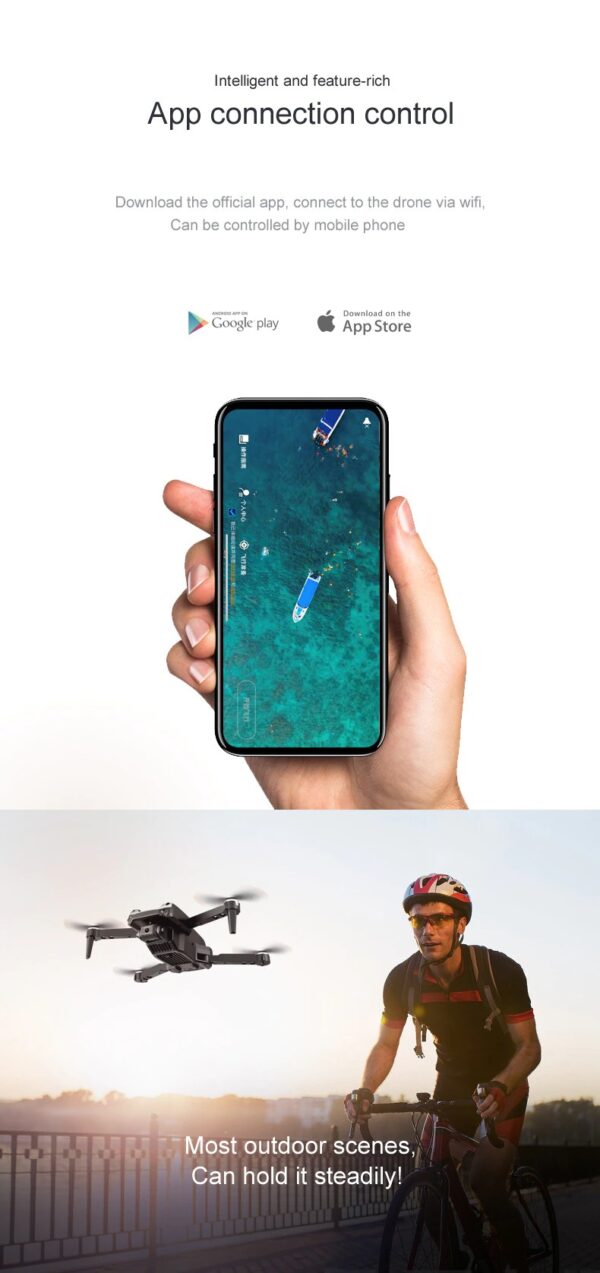 LUXWALLET® AeroFly² Dodge - Drone – 20km/h – 480P Mini Drone met Camera + Infrarood Obstakel Ontwijking - 150 Meter - IOS/Android - Afbeelding 19