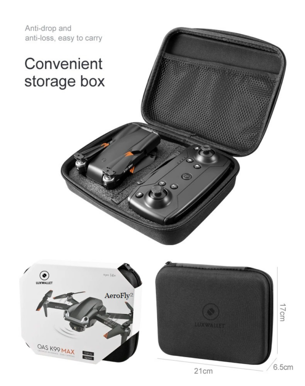 LUXWALLET® AeroFly² Dodge - Drone – 20km/h – 480P Mini Drone met Camera + Infrarood Obstakel Ontwijking - 150 Meter - IOS/Android - Afbeelding 25