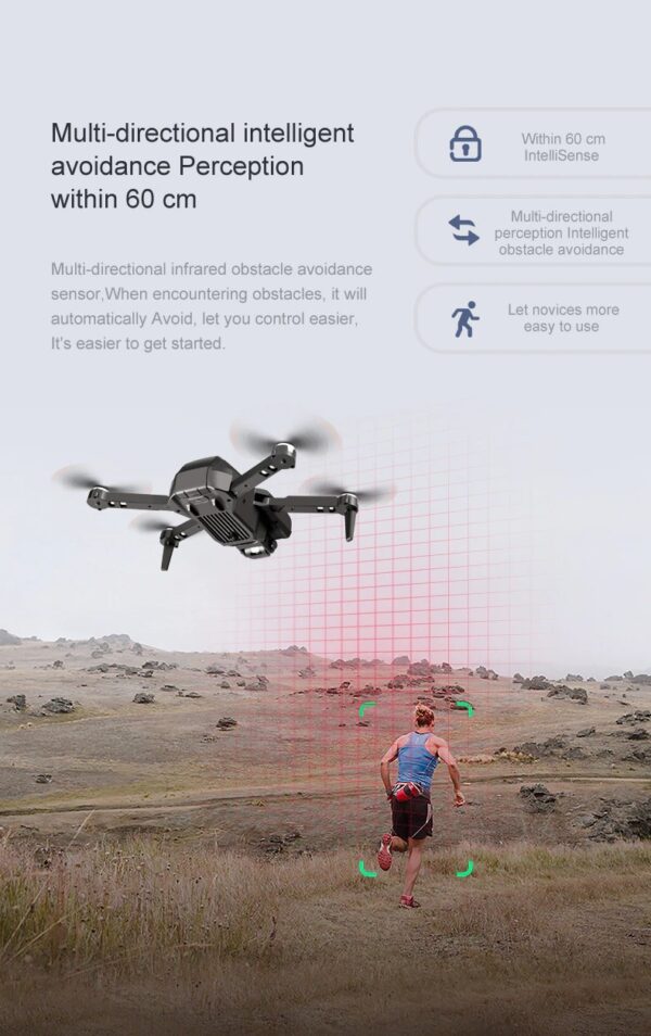 LUXWALLET® AeroFly² Dodge - Drone – 20km/h – 480P Mini Drone met Camera + Infrarood Obstakel Ontwijking - 150 Meter - IOS/Android - Afbeelding 12
