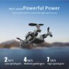 LUXWALLET SkyX - 10.8 km - 29 Gram - Mini Drone Met Camera – 480P – Opvouwbaar - 360° vliegsysteem - Richtingspunt vluchtmodus - Zwart - Afbeelding 16