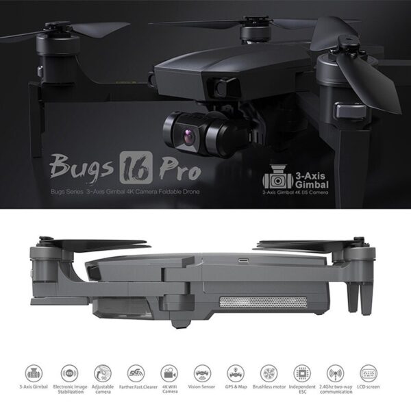 LUXWALLET Skyline5 – 40 km/h - 5Ghz Professionele Drone Met 3 Assige Gimbal – Mobiele App – Drone Met  Echte 4K Camera - Grijs - Afbeelding 22