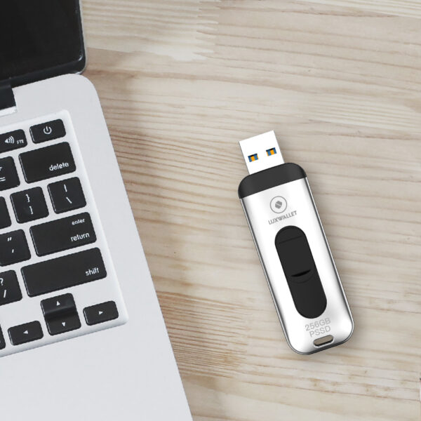 LUXWALLET SSD1 - Flash Drive 512GB - 300 MB/s - USB 3.1/3.0 – Draagbare SSD Hard Drive - Solid State Drive - Afbeelding 14