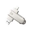 LUXWALLET PROX5 - Metalen USB 3.2 stick - 256GB Opslag - USB 3.2 - Draagbare Opslag Flash drive – Geheugen Stick + 360 ° rotatie - Zilver - Afbeelding 3
