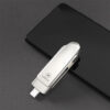 LUXWALLET PROX5 - Metalen USB 3.2 stick - 256GB Opslag - USB 3.2 - Draagbare Opslag Flash drive – Geheugen Stick + 360 ° rotatie - Zilver - Afbeelding 10