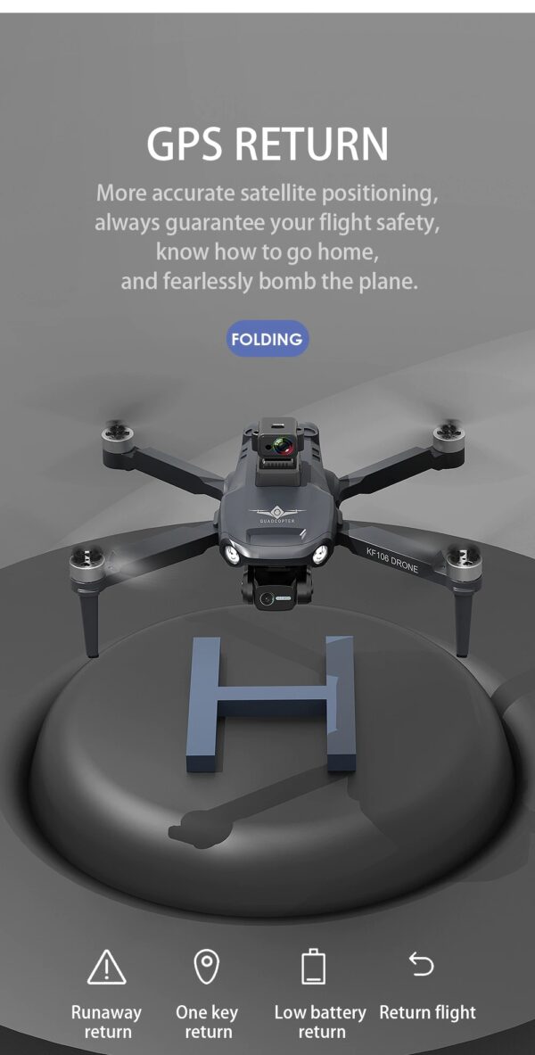 LUXWALLET Libra X Dodge Drone GPS - Camera + Camera 3-Assige Gimbal & Obstakelvermijding – 1.2KM Bereik & 2x 30min Accu - Afbeelding 5
