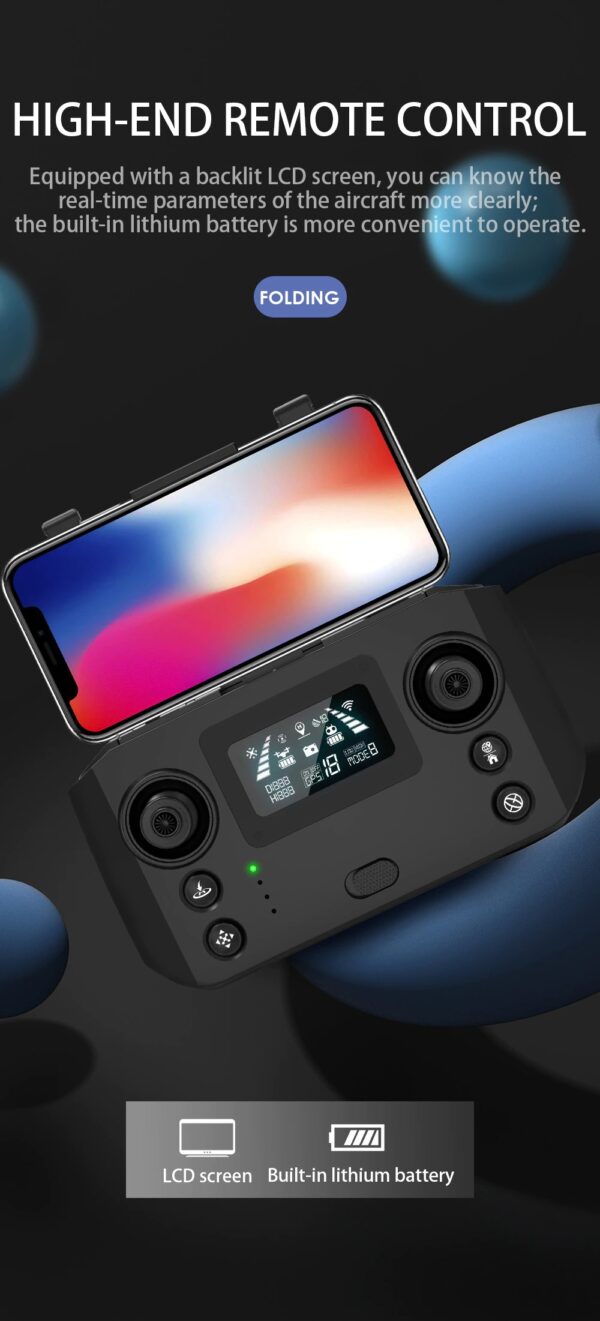 LUXWALLET Libra X Dodge Drone GPS - Camera + Camera 3-Assige Gimbal & Obstakelvermijding – 1.2KM Bereik & 2x 30min Accu - Afbeelding 13