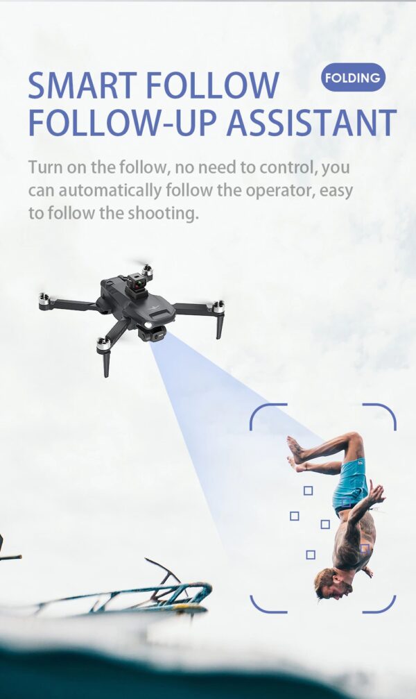 LUXWALLET Libra X Dodge Drone GPS - Camera + Camera 3-Assige Gimbal & Obstakelvermijding – 1.2KM Bereik & 2x 30min Accu - Afbeelding 7