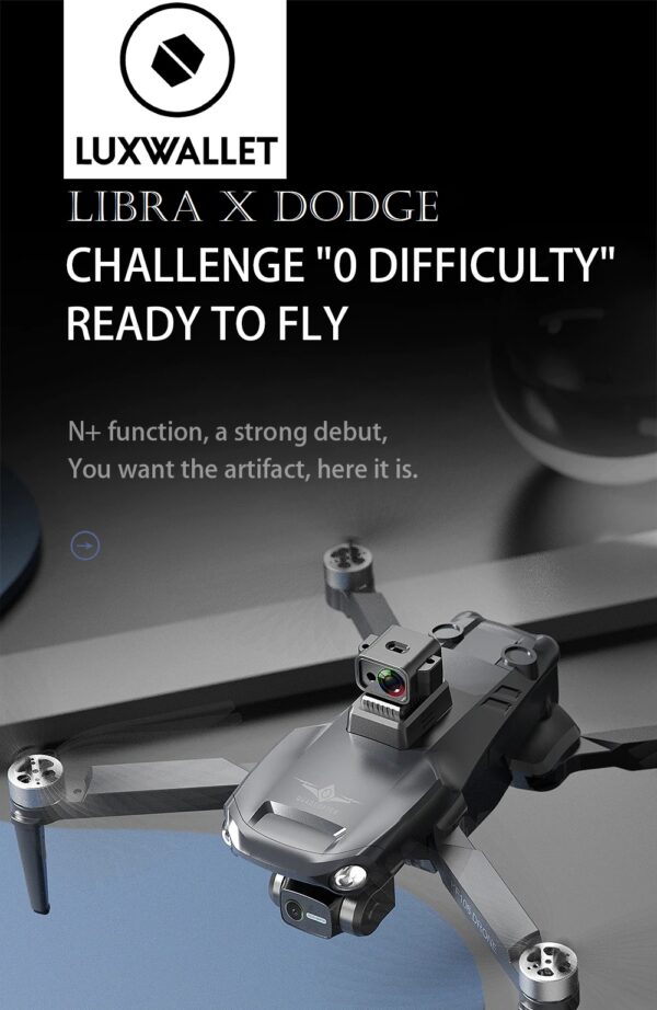 LUXWALLET Libra X Dodge Drone GPS - Camera + Camera 3-Assige Gimbal & Obstakelvermijding – 1.2KM Bereik & 2x 30min Accu - Afbeelding 26