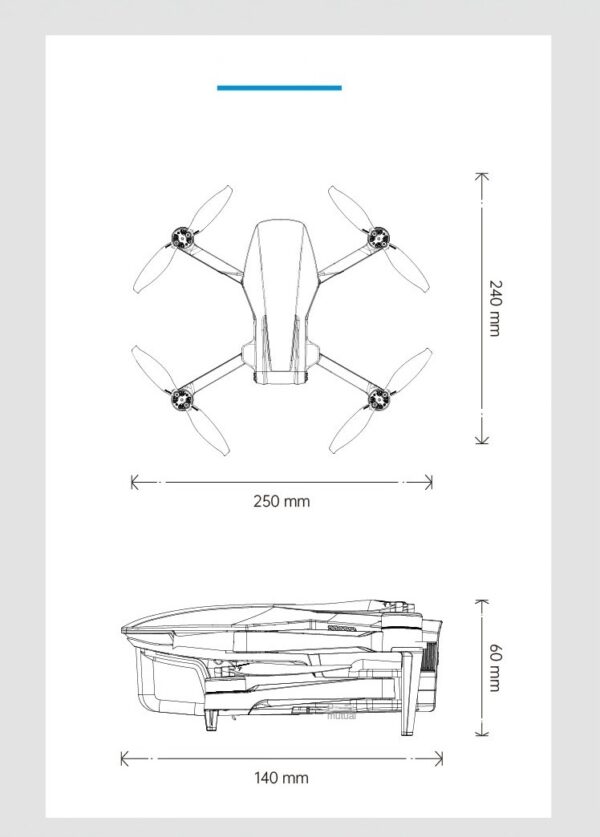 LUXWALLET Valkyrie Pro – 5 Ghz WiFi GPS Drone - 4K Camera Drone – 3 Assige Gimbal Drone – Geen Vliegbewijs – Return To Home – Borstelloze Motor – Grijs - Afbeelding 15