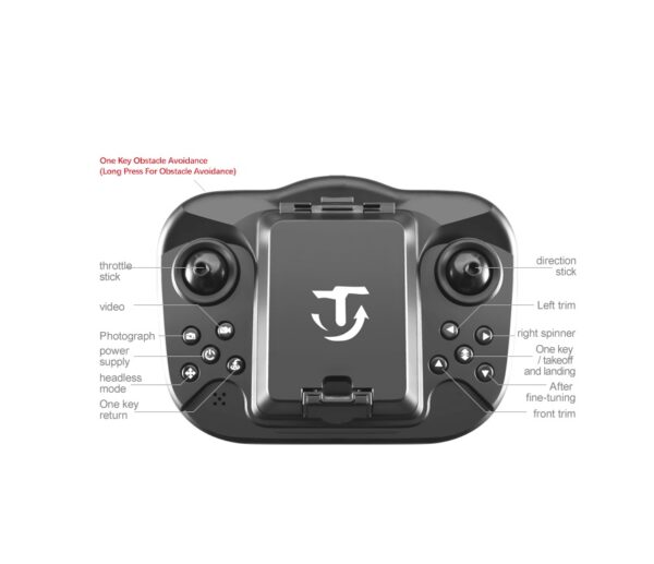 LUXWALLET AeroGlide Ultra - Drone Met Driezijdige Obstakel Ontwijking - Drone Met Twee Camera’s - 480P – Opvouwbaar - Richtingspunt Vluchtmodus – Zwart - Afbeelding 16