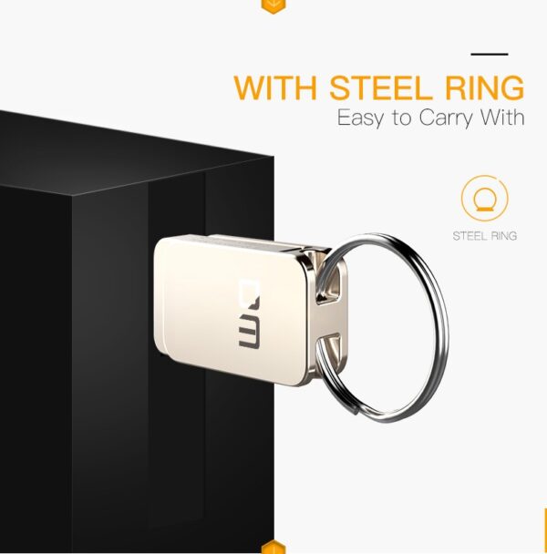 LUXWALLET PD20 Mini USB Stick USB 2.0/ Micro USB - OTG - Flash Drive – Geheugen –360 Graden Rotatieontwerp – 128GB - Zilver - Afbeelding 9