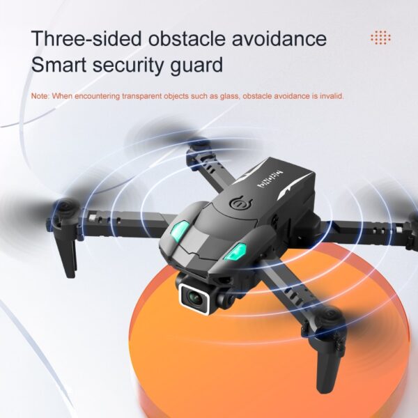 LUXWALLET AeroGlide Ultra - Drone Met Driezijdige Obstakel Ontwijking - Drone Met Twee Camera’s - 480P – Opvouwbaar - Richtingspunt Vluchtmodus – Zwart - Afbeelding 17