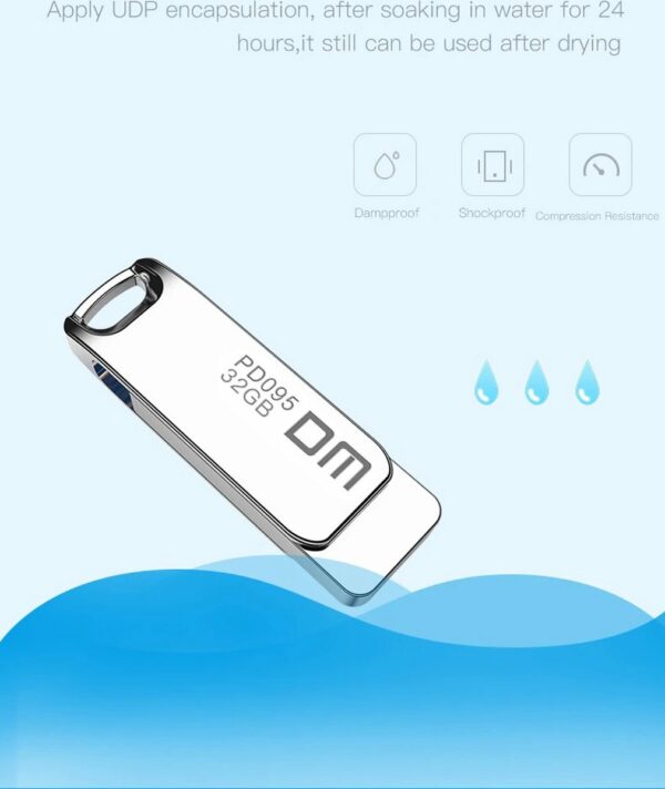 LUXWALLET PD6 Mini USB Stick 64GB USB 2.0 Flash Drive – Geheugen –360 Graden Roteerbaar- Zilver - Afbeelding 7