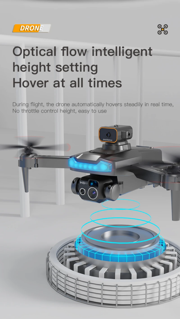 LUXWALLET AeroTech Celestial – 5 GHz Quadcopter Drone – Laser Obstacle Avoidance – Multiplunt Vluchtmodus – Return To Home - Zwart - Afbeelding 2