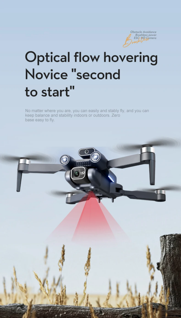 LUXWALLET Libra Light Ethereal - Drone Met Driezijdige Obstakel Ontwijking - Drone Met Twee Camera’s - Opvouwbaar - 360° Vliegsysteem - Richtingspunt Vluchtmodus – 50x Zoom – Zwart - Afbeelding 9
