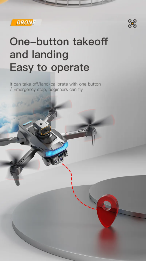 LUXWALLET AeroTech Celestial – 5 GHz Quadcopter Drone – Laser Obstacle Avoidance – Multiplunt Vluchtmodus – Return To Home - Zwart - Afbeelding 4