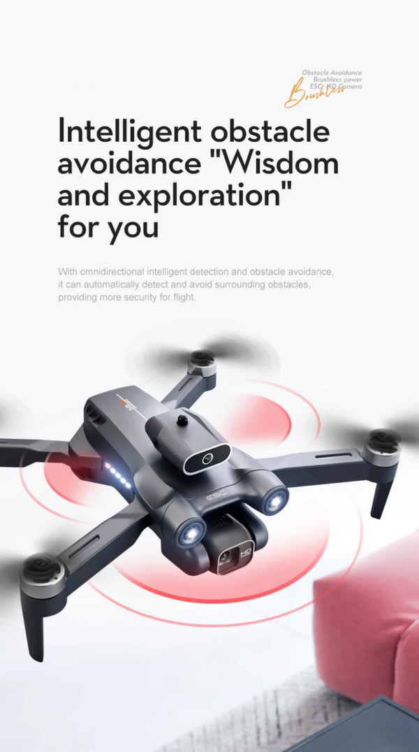 LUXWALLET Libra Light Ethereal - Drone Met Driezijdige Obstakel Ontwijking - Drone Met Twee Camera’s - Opvouwbaar - 360° Vliegsysteem - Richtingspunt Vluchtmodus – 50x Zoom – Zwart - Afbeelding 13