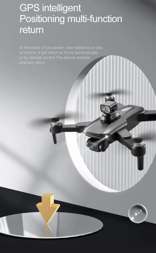 LUXWALLET AeroTech Ultra - 5Ghz WiFI GPS Drone – Laser Obstacle Avoidance - 1200M Afstand - RTH Functie - 15-30KM/h – Drone Met Mobiele App - 2 Accu + Opbergcase - Afbeelding 6