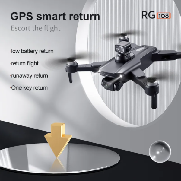 LUXWALLET AeroTech Ultra - 5Ghz WiFI GPS Drone – Laser Obstacle Avoidance - 1200M Afstand - RTH Functie - 15-30KM/h – Drone Met Mobiele App - 2 Accu + Opbergcase - Afbeelding 15