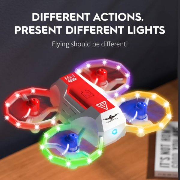 LUXWALLET SkySparky – Mini Beginners Drone – 2.4GHz Drone – Mini Quadcopter Drone – Met Verlichting – Voicecontrol – Wit - Afbeelding 12