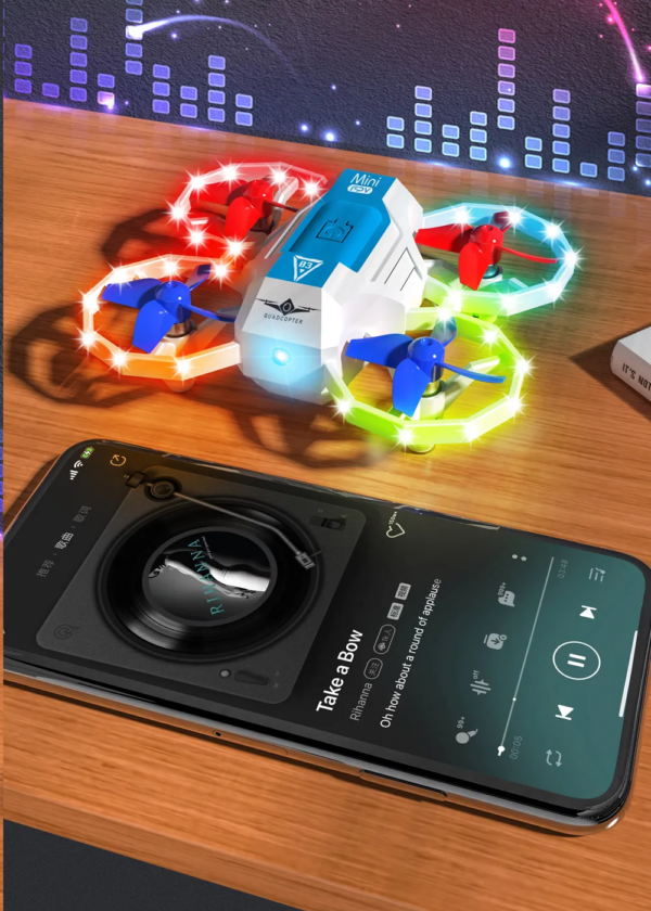 LUXWALLET SkySparky – Mini Beginners Drone – 2.4GHz Drone – Mini Quadcopter Drone – Met Verlichting – Voicecontrol – Wit - Afbeelding 16