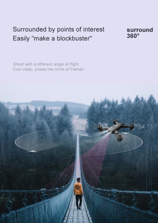 LUXWALLET SG Starter - 30Km/h Drone Met Sfeerverlichting - HD Camera - Geen vliegbewijs - FPV - Drone - Quadcopter - Beginner Drone - RC + 2x Accu - Afbeelding 12