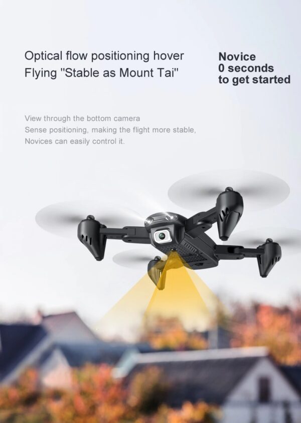 LUXWALLET SG Starter - 30Km/h Drone Met Sfeerverlichting - HD Camera - Geen vliegbewijs - FPV - Drone - Quadcopter - Beginner Drone - RC + 2x Accu - Afbeelding 6