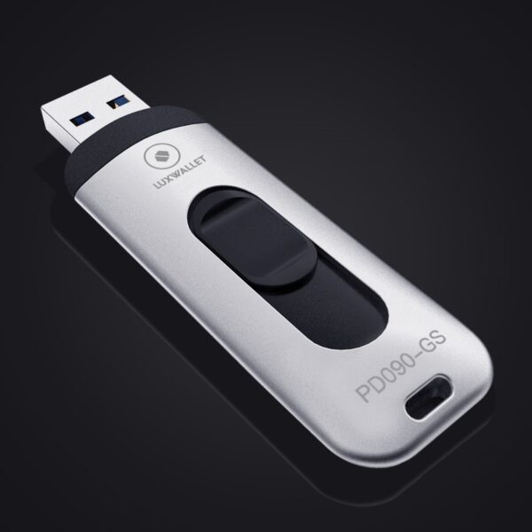 LUXWALLET PD9 USB 3.0 Flash Drive – Metalen USB Stick - 32GB High Speed Draagbare Geheugen Stick - Leessnelheid tot 150 MB / S –Zilver/Zwart - Afbeelding 5