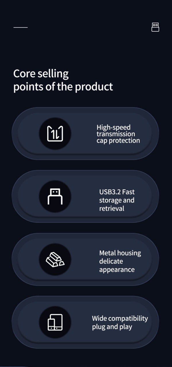LUXWALLET SpeedByte – USB 3.2 Flashdrive – 128GB – OTG – USB-Stick – Stootbestendig Design – Leessnelheid tot 100 Mbps – Snelle Overdracht – Zwart/Zilver - Afbeelding 10