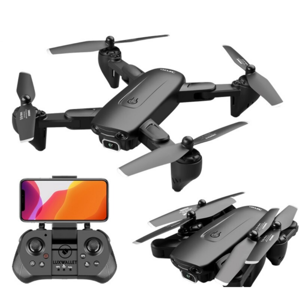 LUXWALLET SG Starter - 30Km/h Drone Met Sfeerverlichting - HD Camera - Geen vliegbewijs - FPV - Drone - Quadcopter - Beginner Drone - RC + 2x Accu