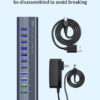 LUXWALLET SpeedLink Nexus - 13 Poorten - USB 3.0 - Hub - Oplaadpoort - Type C - Zilver - Afbeelding 20