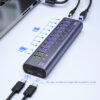 LUXWALLET SpeedLink Nexus - 13 Poorten - USB 3.0 - Hub - Oplaadpoort - Type C - Zilver - Afbeelding 7