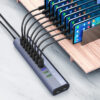 LUXWALLET SpeedLink Nexus - 13 Poorten - USB 3.0 - Hub - Oplaadpoort - Type C - Zilver - Afbeelding 2