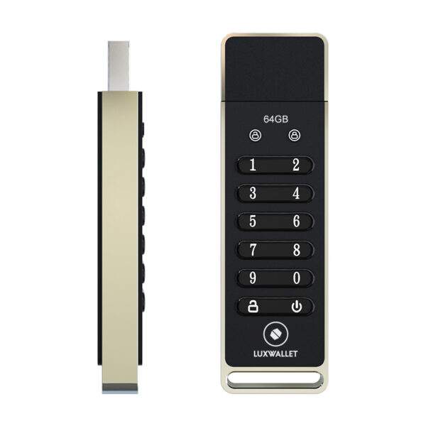 LUXWALLET SecureGuard – USB 3.0 Flashdrive Met Wachtwoord – 64GB USB Stick - Beveiligd – Geschikt voor o.a. Crypto / Bitcoin ww - Afbeelding 2