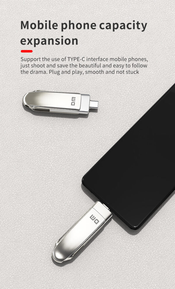 LUXWALLET FlashGuard – USB 3.2 Naar USB-C 3.1 Flashdrive - Ingebouwde Beveiliging – Metalen Behuizing – USB Stick – OTG – 128GB –Zilver - Afbeelding 10