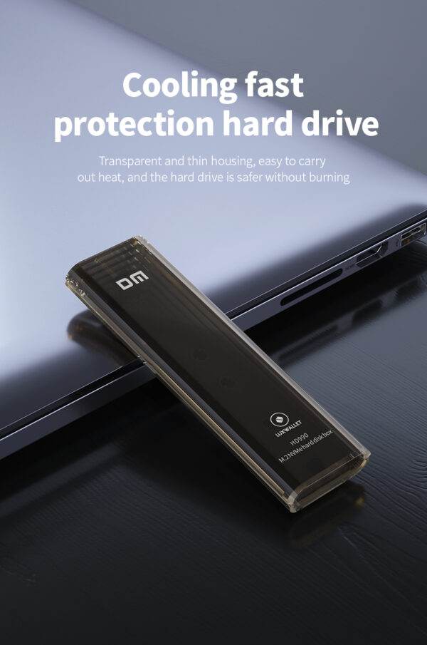 LUXWALLET TurboDriveBox - Solid State Harde Schijf Behuizing - Type-C 3.2 - M.2 SSD NVMe - 10Gbps - Ondersteunende harde schijf 2230/2242/2260/2280 - Afbeelding 13