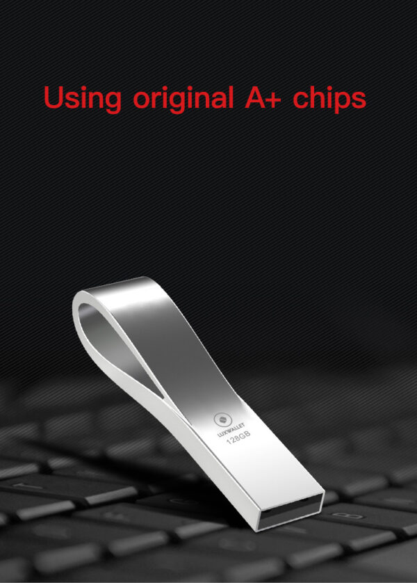 LUXWALLET SonicSwift – USB 2.0 Flashdrive – Metalen Behuizing – Stijlvol Design - USB Stick – OTG – 128GB – Zilver - Afbeelding 10
