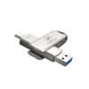 LUXWALLET SwiftSync – USB 3.2 Naar USB-C 3.1 Flashdrive - 90° Rotatie – Ingebouwde Beveiliging – USB Stick – OTG – 256GB – Zilver - Afbeelding 3