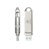 LUXWALLET SwiftSync – USB 3.2 Naar USB-C 3.1 Flashdrive - 90° Rotatie – Ingebouwde Beveiliging – USB Stick – OTG – 256GB – Zilver - Afbeelding 9