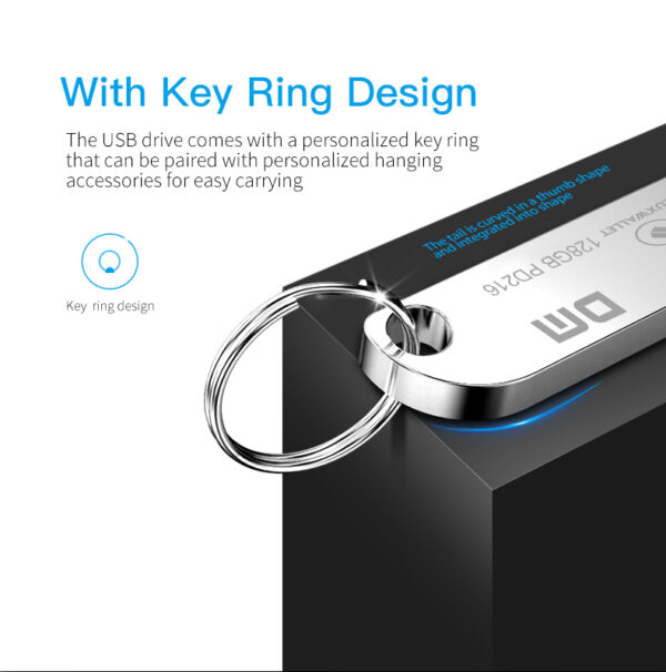LUXWALLET EliteDrive – USB 2.0 Flashdrive – Ingebouwde Beveiliging – Metalen Behuizing – Stijlvol Design - USB Stick – OTG – 128GB – Zilver - Afbeelding 11
