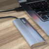 LUXWALLET TurboDrive - USB 3.1 - Type C - SSD Behuizing - NVMe - Plug & Play - Aliminium - Zilver - Afbeelding 3