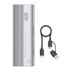 LUXWALLET TurboDrive - USB 3.1 - Type C - SSD Behuizing - NVMe - Plug & Play - Aliminium - Zilver - Afbeelding 7